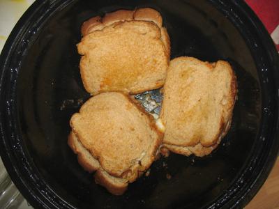 Grilled Cheese Sandwich in the Hot Pot