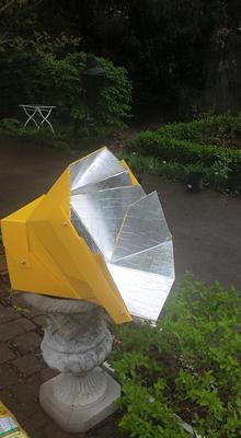 Nice garden ornament, an All Season Solar Cooker