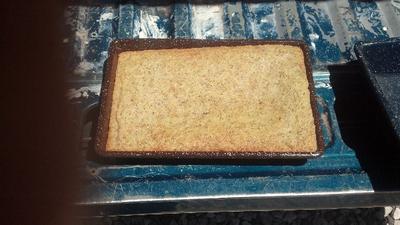 Solar Cooked Butter Cake