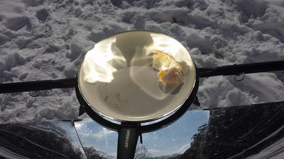 Cooking Chicken on the SolSource in 5 degree temps
