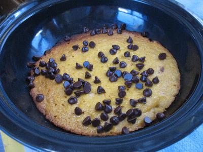 Orange Chocolate Chip Solar Cooker cake