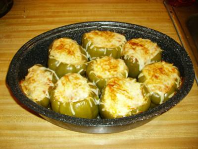 Finished stuffed peppers