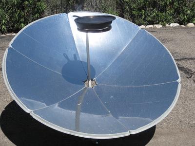 Frying Pan on Parabolic Cooker