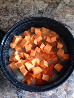 My Carribean Beef Stew ingredients ready for the solar cooker