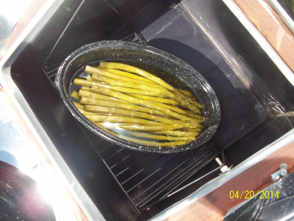 asparagus in Sun Oven