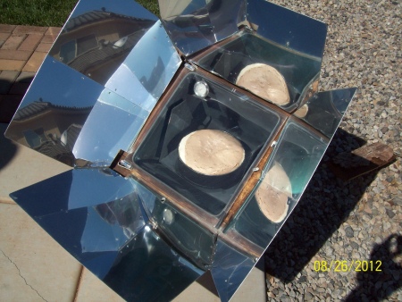 Solar Chocolate Cheescake in Sun Oven