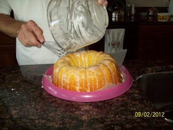 Solar Cooker Lemon Cake
