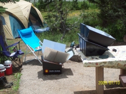 Sun Oven and Sport Oven at summer camp