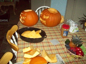 Halloween Pumpkins for pumpkin pie