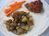 Hot Pot Meatloaf and potatoes