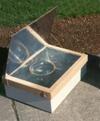 One panel solar box cooker