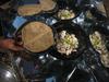 Cooking the veggies in the Hot Pot