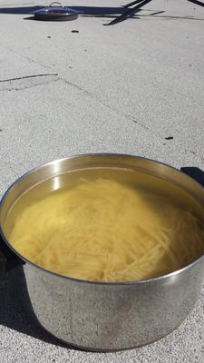The SolSource cooked up the spaghetti with no problems!