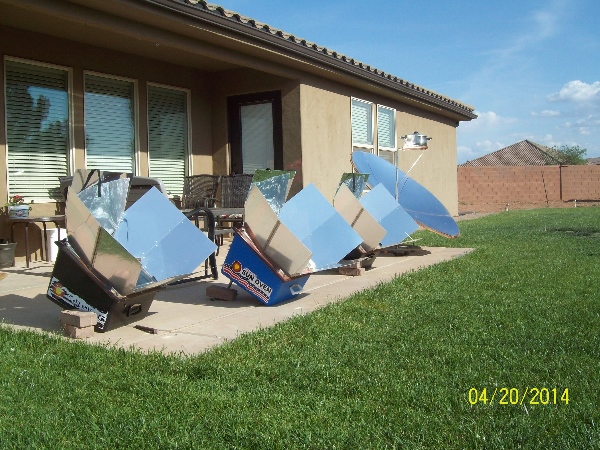 Three Sun Ovens and Solar Parabolic