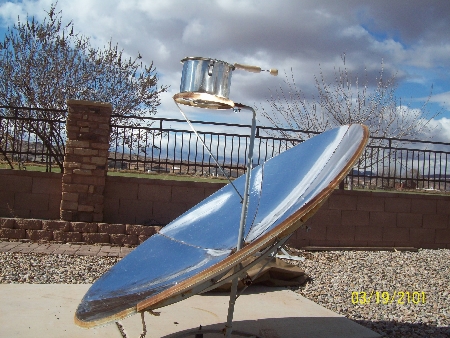 Solar Cooking between clouds