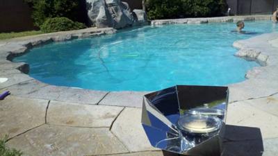 Poolside Solar Cooking