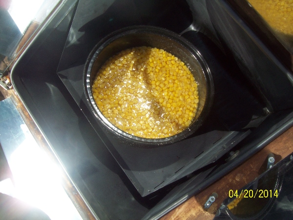 Corn in Sun Oven