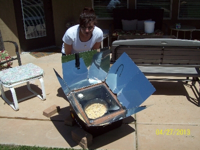 Solar Oven Cherry Dump Cake