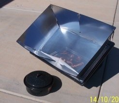 Solar cooker bacon