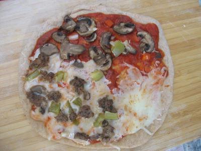 Raw ingredients for Sunny Pizza in the Hot Pot