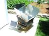 James Simmons' Homemade Solar Cooker tracking device